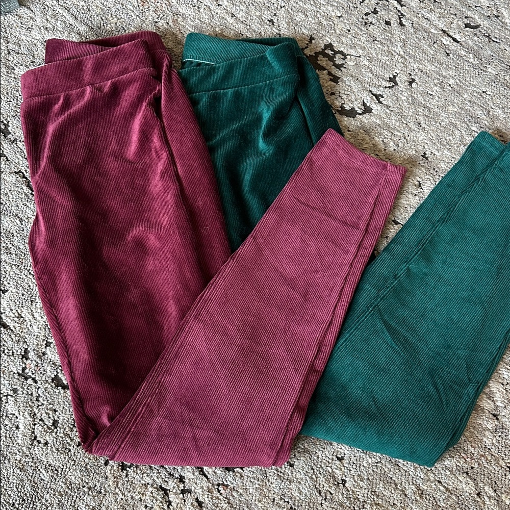 NWOT LuLaRoe skinny corduroy pants lot